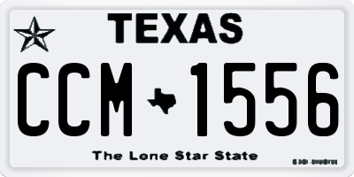 TX license plate CCM1556