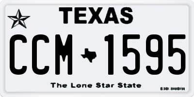 TX license plate CCM1595