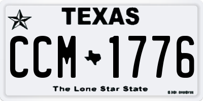 TX license plate CCM1776