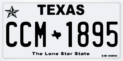 TX license plate CCM1895