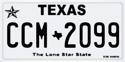 TX license plate CCM2099