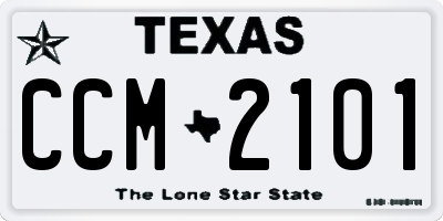 TX license plate CCM2101