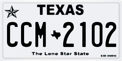 TX license plate CCM2102
