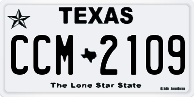 TX license plate CCM2109