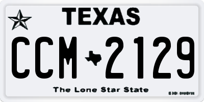 TX license plate CCM2129