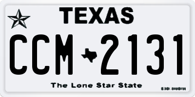 TX license plate CCM2131