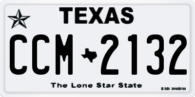 TX license plate CCM2132
