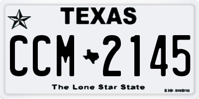 TX license plate CCM2145