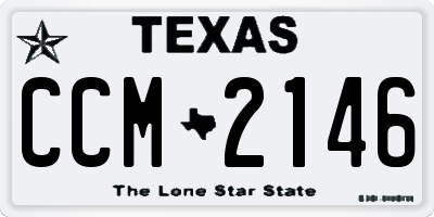 TX license plate CCM2146