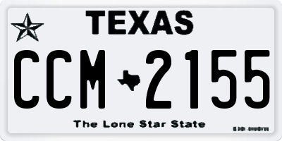 TX license plate CCM2155
