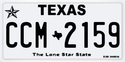 TX license plate CCM2159