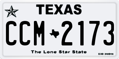 TX license plate CCM2173