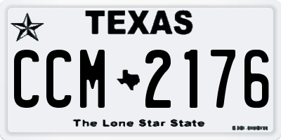 TX license plate CCM2176