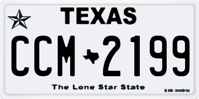 TX license plate CCM2199