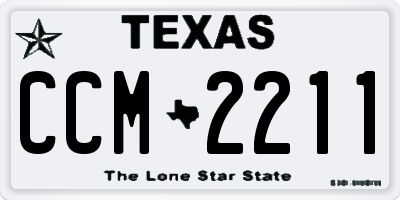 TX license plate CCM2211