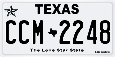 TX license plate CCM2248
