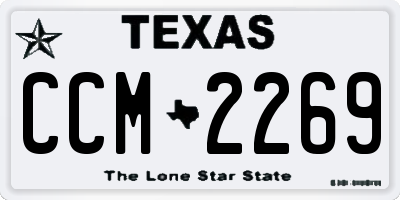 TX license plate CCM2269