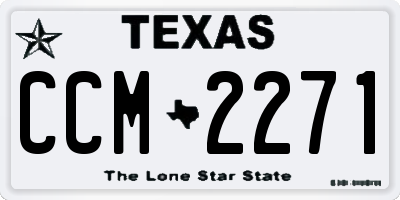 TX license plate CCM2271