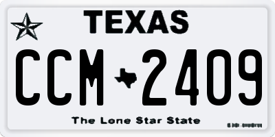 TX license plate CCM2409