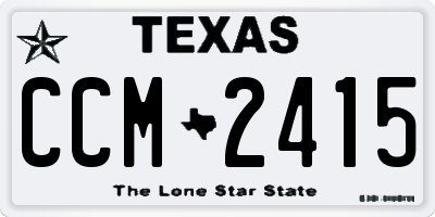 TX license plate CCM2415