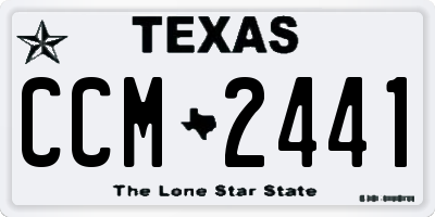 TX license plate CCM2441