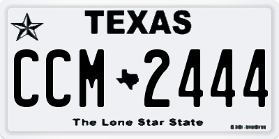 TX license plate CCM2444