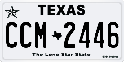 TX license plate CCM2446