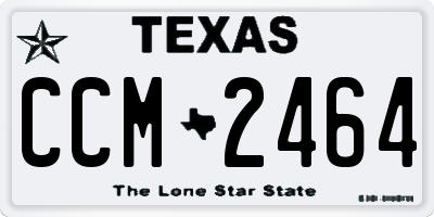 TX license plate CCM2464