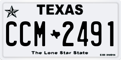 TX license plate CCM2491