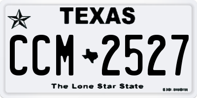 TX license plate CCM2527