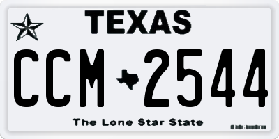 TX license plate CCM2544