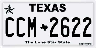 TX license plate CCM2622