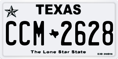 TX license plate CCM2628