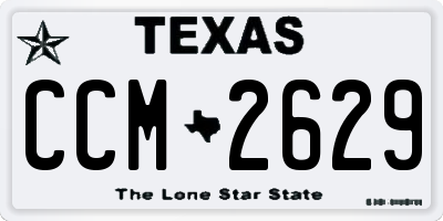 TX license plate CCM2629