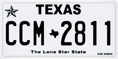 TX license plate CCM2811