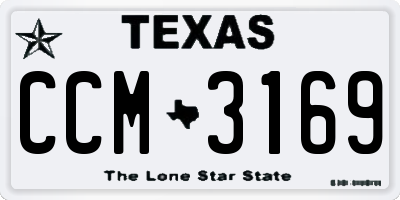 TX license plate CCM3169