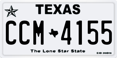 TX license plate CCM4155
