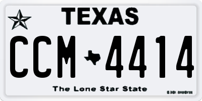TX license plate CCM4414