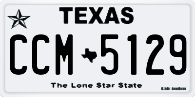 TX license plate CCM5129