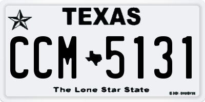 TX license plate CCM5131