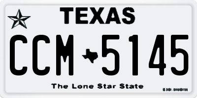 TX license plate CCM5145