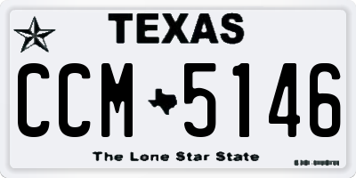 TX license plate CCM5146