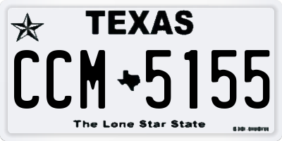 TX license plate CCM5155