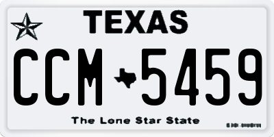 TX license plate CCM5459