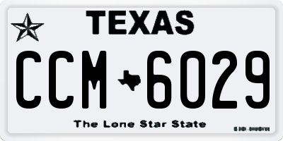 TX license plate CCM6029