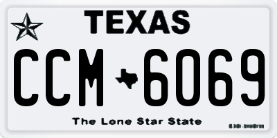 TX license plate CCM6069