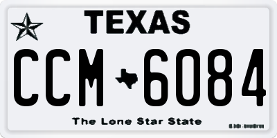 TX license plate CCM6084