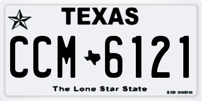 TX license plate CCM6121