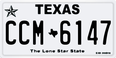 TX license plate CCM6147