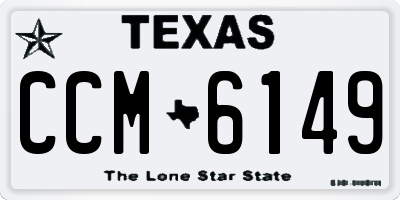 TX license plate CCM6149